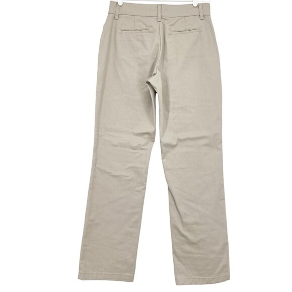 Riders Women's Chino Pants Size 8M Easy Care Straight Leg Mid Rise Stretch Beige - Picture 2 of 10